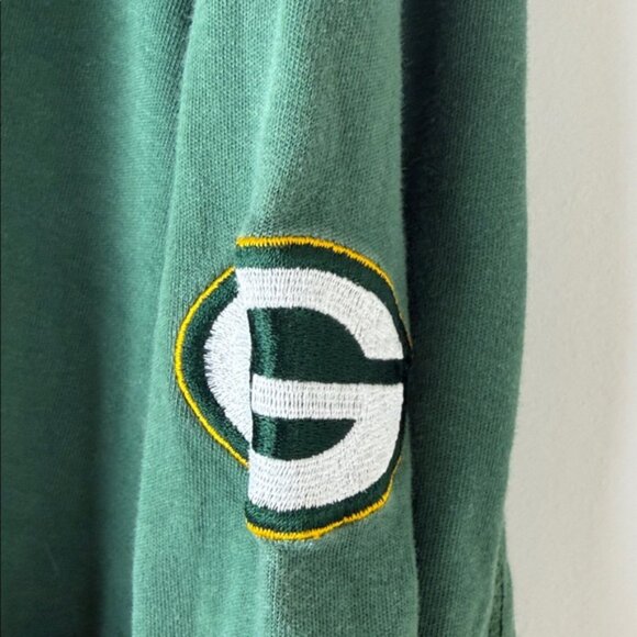 Green Bay Packers Tommy Bahama Half-Zip Pullover - Green - Picture 3 of 7